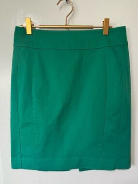 Express| Emerald Green Pencil Cotton Mini Skirt Sz 4